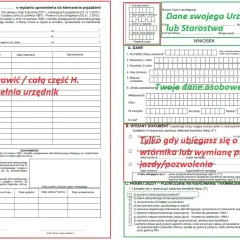Wniosek o wydanie prawa jazdy, jego wtórnika lub wymianę. Wypełnij swoje dane osobowe i zaznacz cel wniosku.