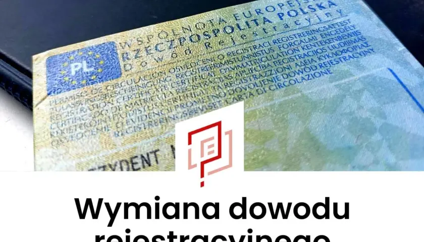 Brak miejsca w dowodzie rejestracyjnym? Czas na wymianę! Dokument z wieloma językami i symbolem PL.