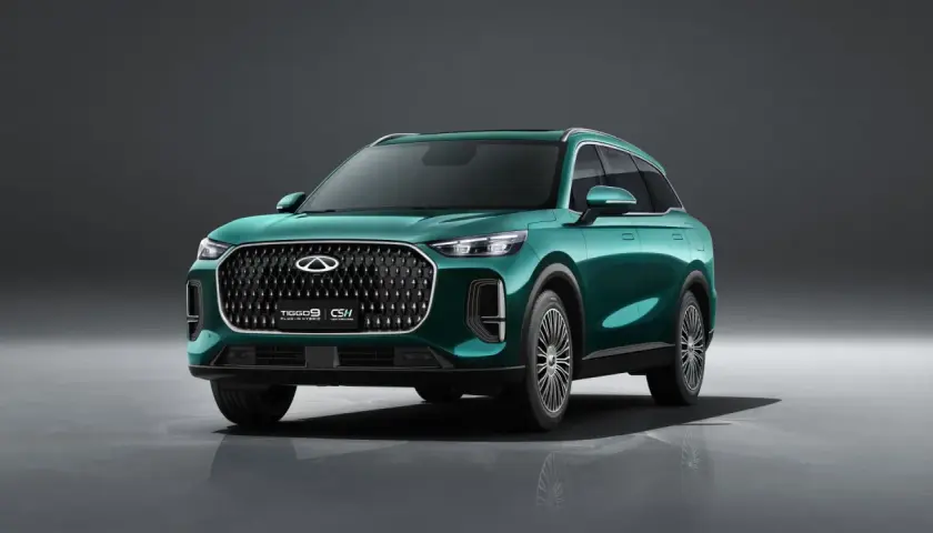 Nowy zielony Chery Tiggo 9 Plug-in Hybrid prezentuje się elegancko. Sprawdź jego cenę i możliwości!